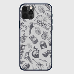 Чехол для iPhone 12 Pro Nirvana crash, цвет: 3D-черный