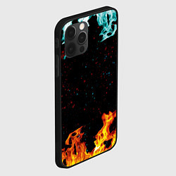 Чехол для iPhone 12 Pro Два костра, цвет: 3D-черный — фото 2