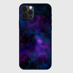 Чехол для iPhone 12 Pro Космос с галактиками, цвет: 3D-черный