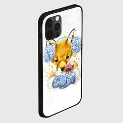 Чехол для iPhone 12 Pro Лисичка с мышкой, цвет: 3D-черный — фото 2