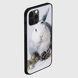 Чехол для iPhone 12 Pro Кролик с шишками и игрушками, цвет: 3D-черный — фото 2