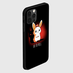 Чехол для iPhone 12 Pro Кролик чёртик, цвет: 3D-черный — фото 2