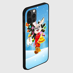 Чехол для iPhone 12 Pro Зайчик с советских открыток, цвет: 3D-черный — фото 2