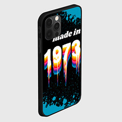 Чехол для iPhone 12 Pro Made in 1973: liquid art, цвет: 3D-черный — фото 2