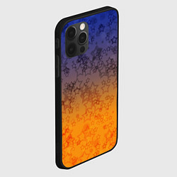 Чехол для iPhone 12 Pro Желто-синий звездный узор, цвет: 3D-черный — фото 2