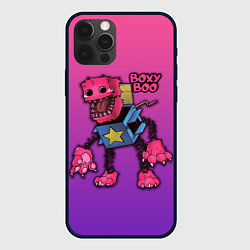 Чехол для iPhone 12 Pro Бокси Бу - Поппи Плейтайм, цвет: 3D-черный