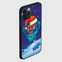 Чехол для iPhone 12 Pro Злой Санта синяя борода, цвет: 3D-черный — фото 2