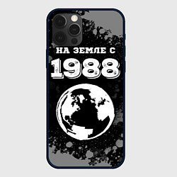 Чехол для iPhone 12 Pro На Земле с 1988: краска на темном, цвет: 3D-черный
