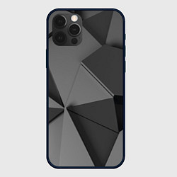 Чехол iPhone 12 Pro Серые геометрические фигуры