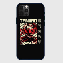 Чехол для iPhone 12 Pro Танджиро Камадо: Клинок, рассекающий демонов, цвет: 3D-черный