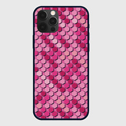 Чехол для iPhone 12 Pro Розовый камуфляж, цвет: 3D-черный
