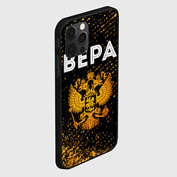 Чехол для iPhone 12 Pro Вера и зологой герб РФ, цвет: 3D-черный — фото 2