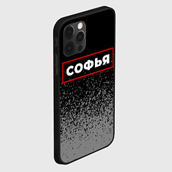 Чехол для iPhone 12 Pro Софья - в красной рамке на темном, цвет: 3D-черный — фото 2