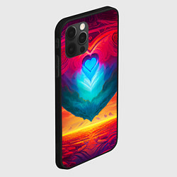 Чехол для iPhone 12 Pro Сердце мира, цвет: 3D-черный — фото 2