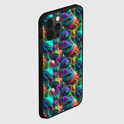 Чехол для iPhone 12 Pro Паттерн Морские Монстры, цвет: 3D-черный — фото 2