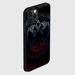 Чехол для iPhone 12 Pro Герб России - молнии, цвет: 3D-черный — фото 2