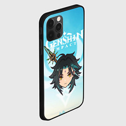 Чехол для iPhone 12 Pro Genshin Impact - Сяо, цвет: 3D-черный — фото 2