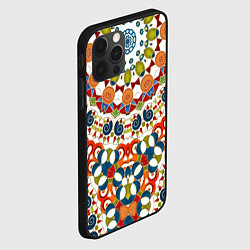 Чехол для iPhone 12 Pro Разноцветный этнический орнамент, цвет: 3D-черный — фото 2
