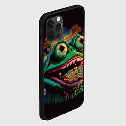 Чехол для iPhone 12 Pro Лягушонок Пепе зомби, цвет: 3D-черный — фото 2