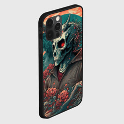 Чехол для iPhone 12 Pro Череп самурая, цвет: 3D-черный — фото 2