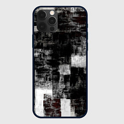 Чехол iPhone 12 Pro Абстракт серого и белого