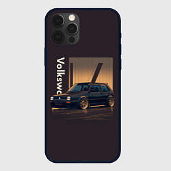 Чехол для iPhone 12 Pro Volkswagen Golf class, цвет: 3D-черный