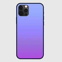 Чехол для iPhone 12 Pro Фиолетовый градиент, цвет: 3D-черный