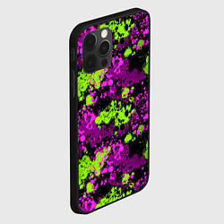 Чехол для iPhone 12 Pro Брызги и кляксы, цвет: 3D-черный — фото 2