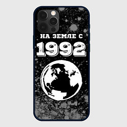 Чехол для iPhone 12 Pro На Земле с 1992: краска на темном, цвет: 3D-черный