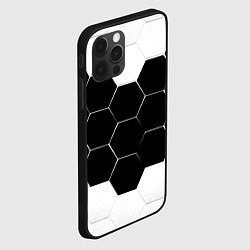 Чехол для iPhone 12 Pro Абстракция текстура соты, цвет: 3D-черный — фото 2