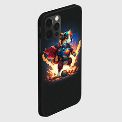 Чехол для iPhone 12 Pro Супер корги, цвет: 3D-черный — фото 2