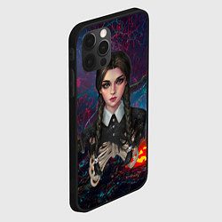 Чехол для iPhone 12 Pro Уэндэй волшбеный фон, цвет: 3D-черный — фото 2