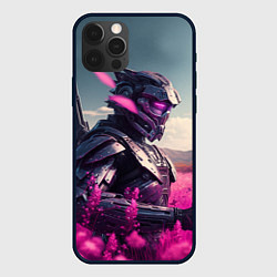 Чехол для iPhone 12 Pro Робо-самурай, цвет: 3D-черный