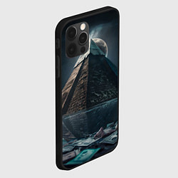 Чехол для iPhone 12 Pro Пирамида, египет нейросеть, цвет: 3D-черный — фото 2