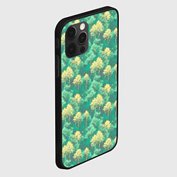 Чехол для iPhone 12 Pro Камуфляж деревья двуцветный, цвет: 3D-черный — фото 2
