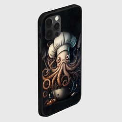Чехол для iPhone 12 Pro Осьминог-повар, цвет: 3D-черный — фото 2