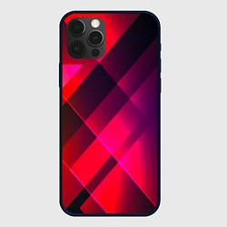 Чехол для iPhone 12 Pro Кубические грани абстракции, цвет: 3D-черный