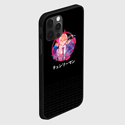 Чехол для iPhone 12 Pro Пауэр арт, человек-бензопила, цвет: 3D-черный — фото 2
