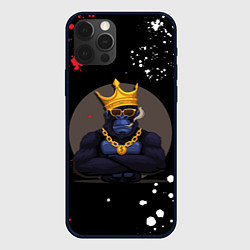 Чехол для iPhone 12 Pro Крутая горилла, цвет: 3D-черный