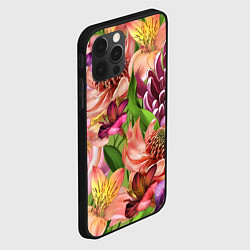 Чехол для iPhone 12 Pro Райские цветы, цвет: 3D-черный — фото 2