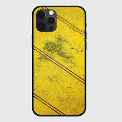 Чехол для iPhone 12 Pro Абстрактная ярко-золотая текстура, цвет: 3D-черный