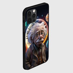 Чехол для iPhone 12 Pro Альберт Эйнштейн и его теория, цвет: 3D-черный — фото 2