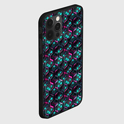 Чехол для iPhone 12 Pro Неоновая кольчуга, цвет: 3D-черный — фото 2