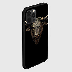 Чехол для iPhone 12 Pro Золотой Бык, цвет: 3D-черный — фото 2