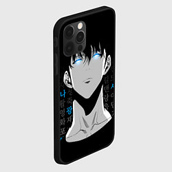 Чехол для iPhone 12 Pro Сон Джин Ву и корейские символы, цвет: 3D-черный — фото 2