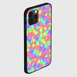 Чехол для iPhone 12 Pro Круг спектр, цвет: 3D-черный — фото 2