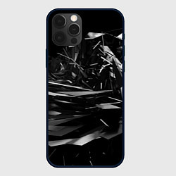 Чехол для iPhone 12 Pro Осколки, цвет: 3D-черный