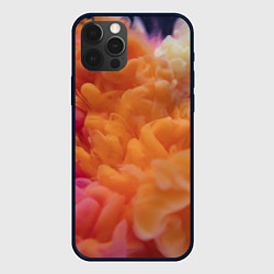 Чехол для iPhone 12 Pro Разноцветный дым сгустки, цвет: 3D-черный