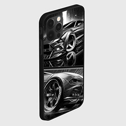 Чехол для iPhone 12 Pro Мустанг night knight, цвет: 3D-черный — фото 2