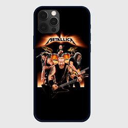 Чехол для iPhone 12 Pro Metallica - метал-группа, цвет: 3D-черный